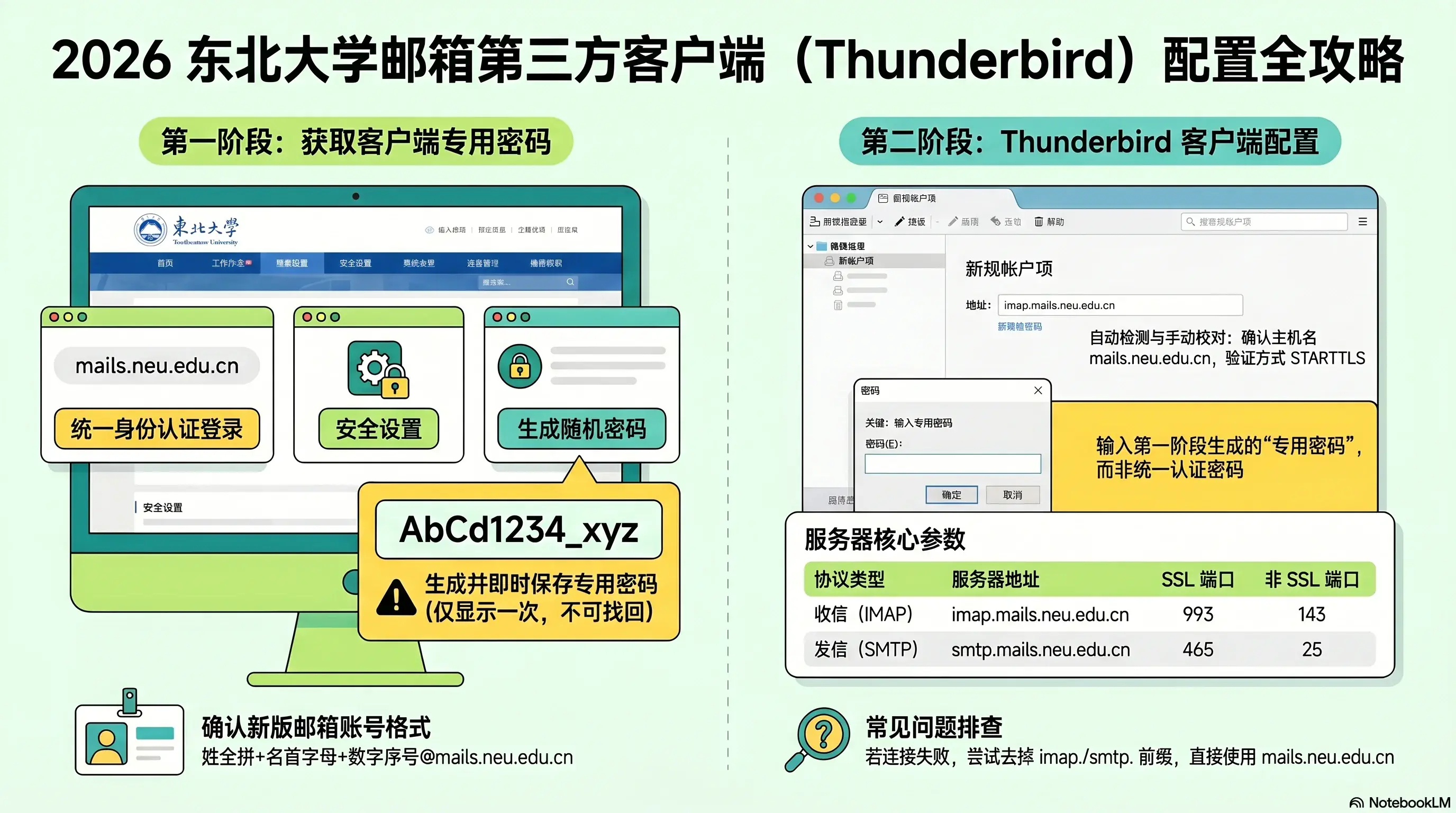 2026东北大学邮箱第三方客户端配置指南(Thunderbird)